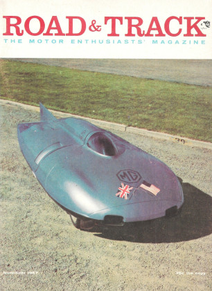 ROAD & TRACK 1957 NOV - MG EX-181 AT BONNEVILLE